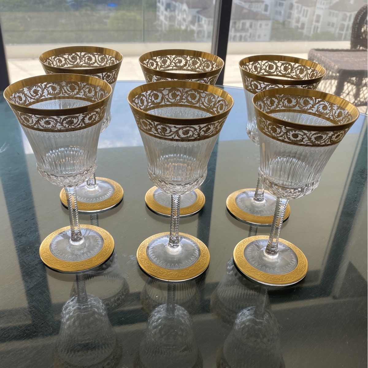 St. Louis "Thistle" Wine Glasses