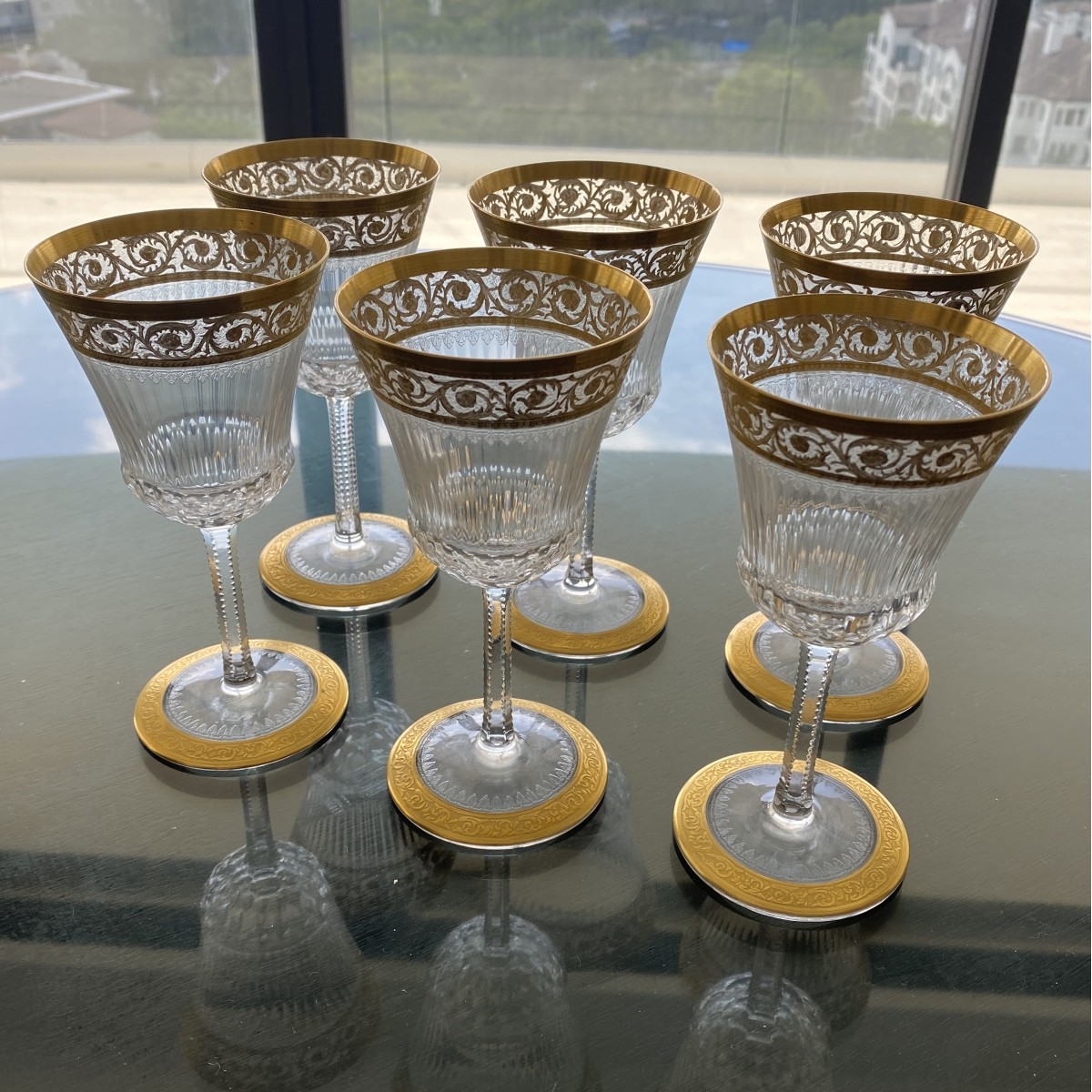 St. Louis "Thistle" Wine Glasses