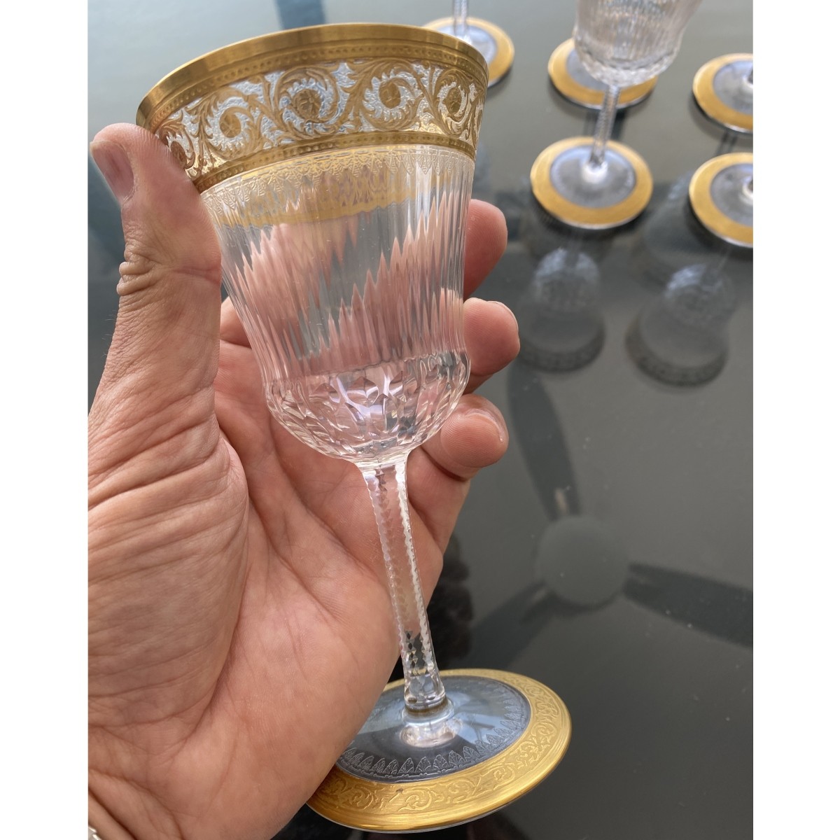 St. Louis "Thistle" Wine Glasses