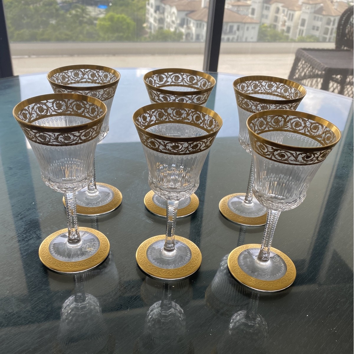 St. Louis "Thistle" Wine Glasses