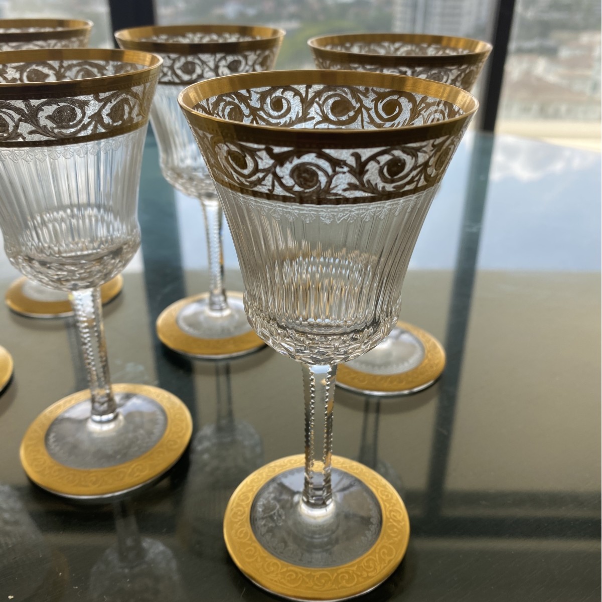 St. Louis "Thistle" Wine Glasses