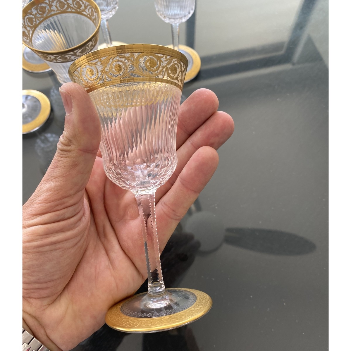 St. Louis "Thistle" Wine Glasses