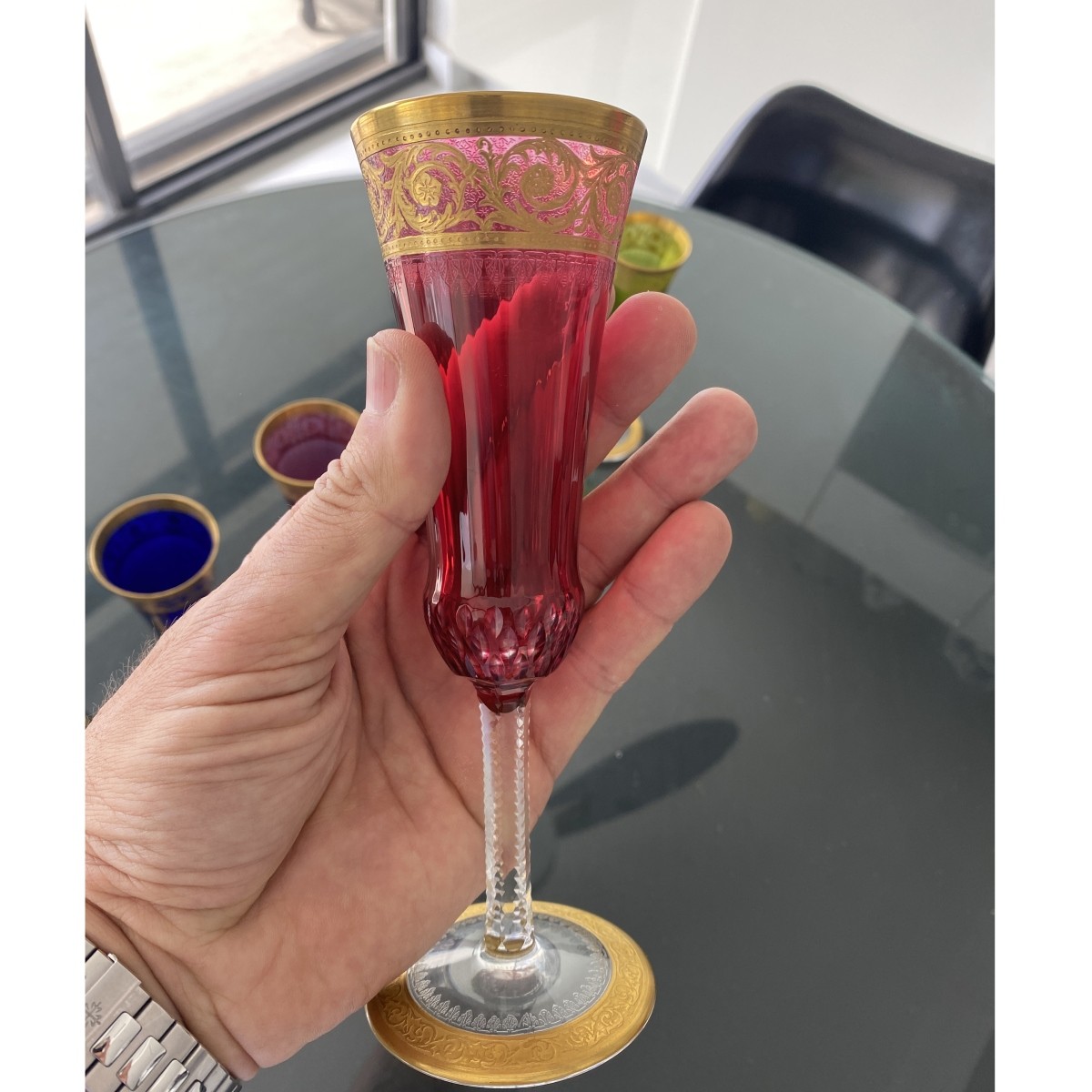 St. Louis "Thistle" Champagne Flutes