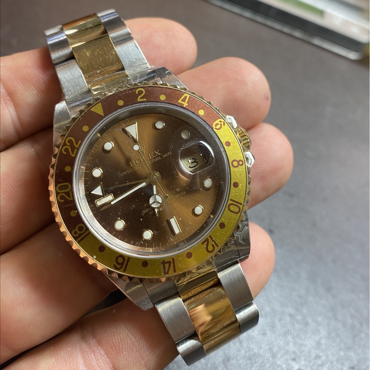 Rolex GMT Master II 16713 Root Beer