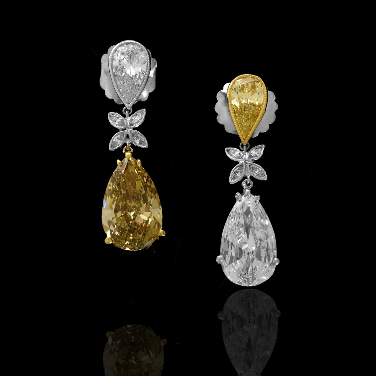 GIA 9.83ct Diamond Earrings