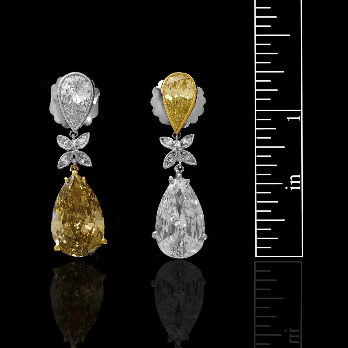 GIA 9.83ct Diamond Earrings