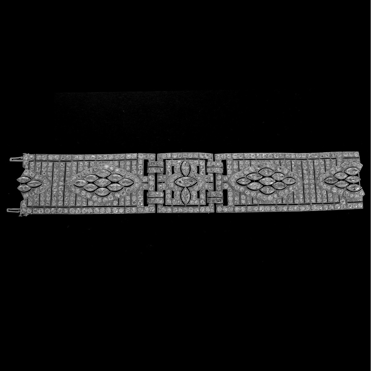 Art Deco Diamond and Platinum Bracelet