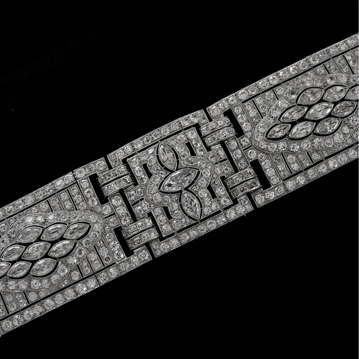 Art Deco Diamond and Platinum Bracelet