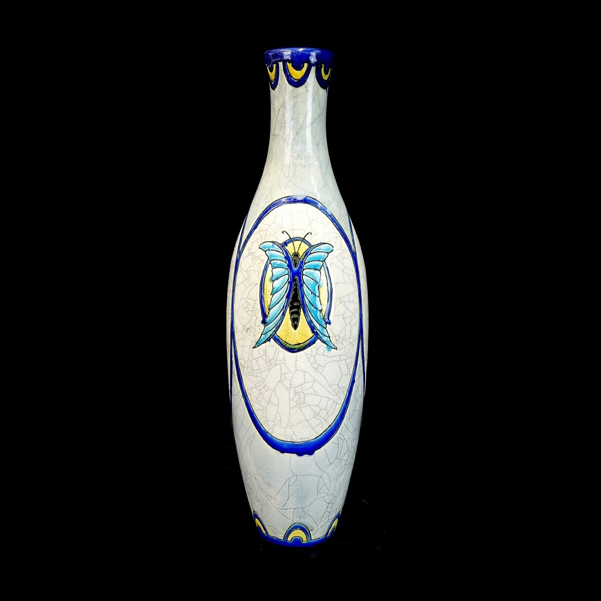 Charles Catteau Faience Vase