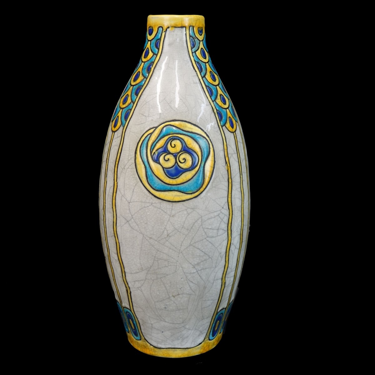 Charles Catteau Faience Vase