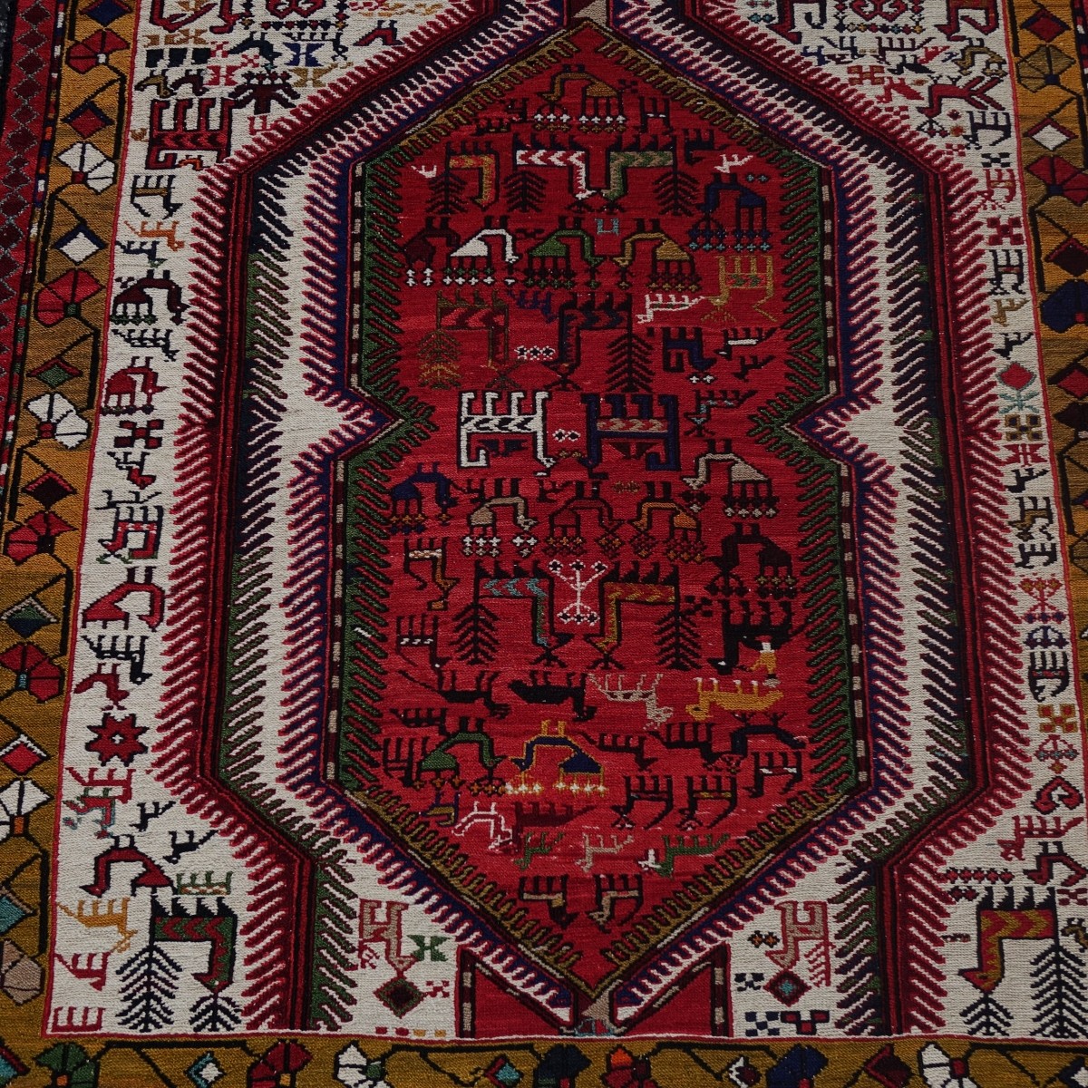 Afghan Soumak Runner Rug