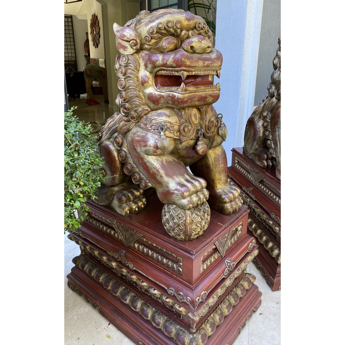 Pair of Chinese Foo Dogs