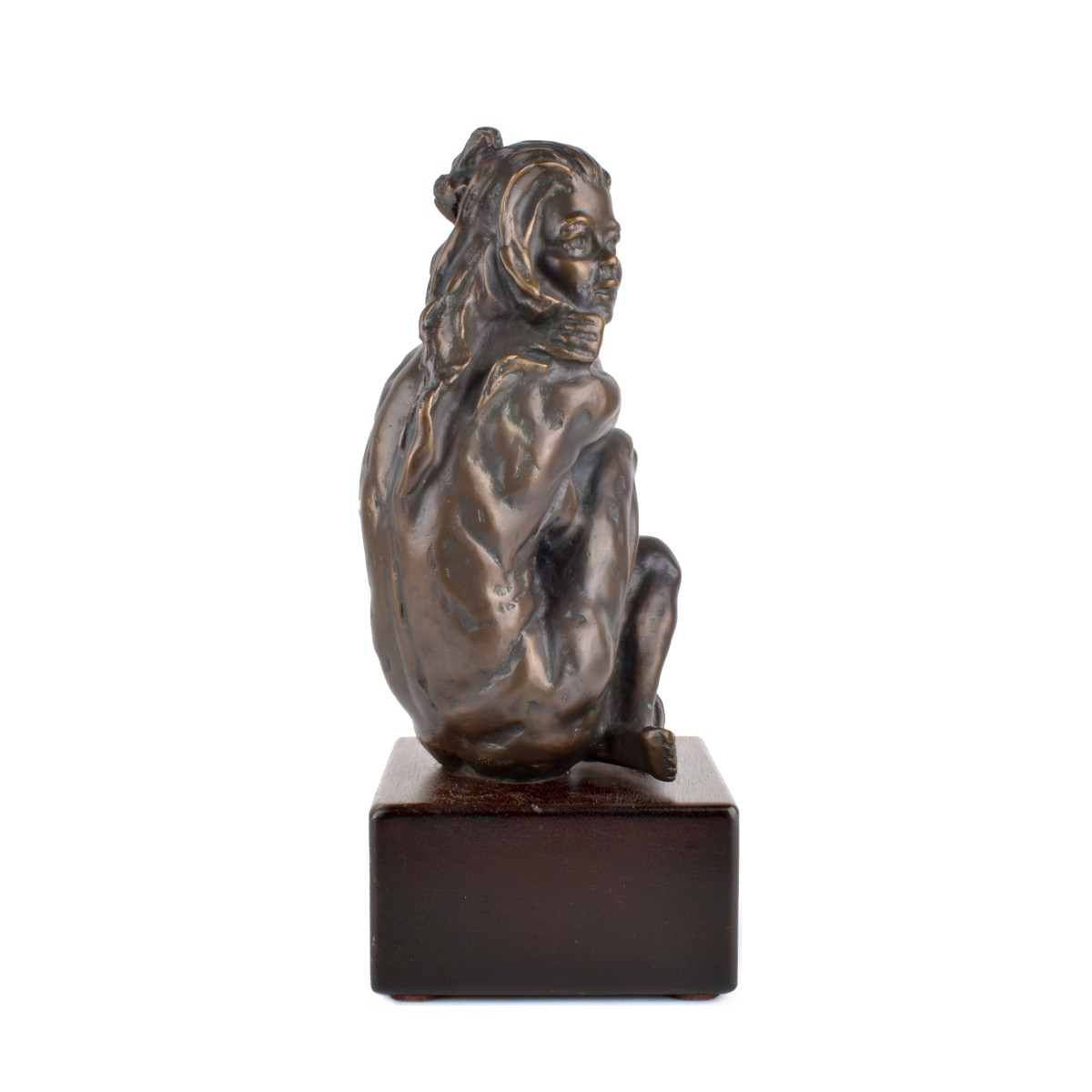 20th C. Bronze Sculpture of a Kneeling Nude