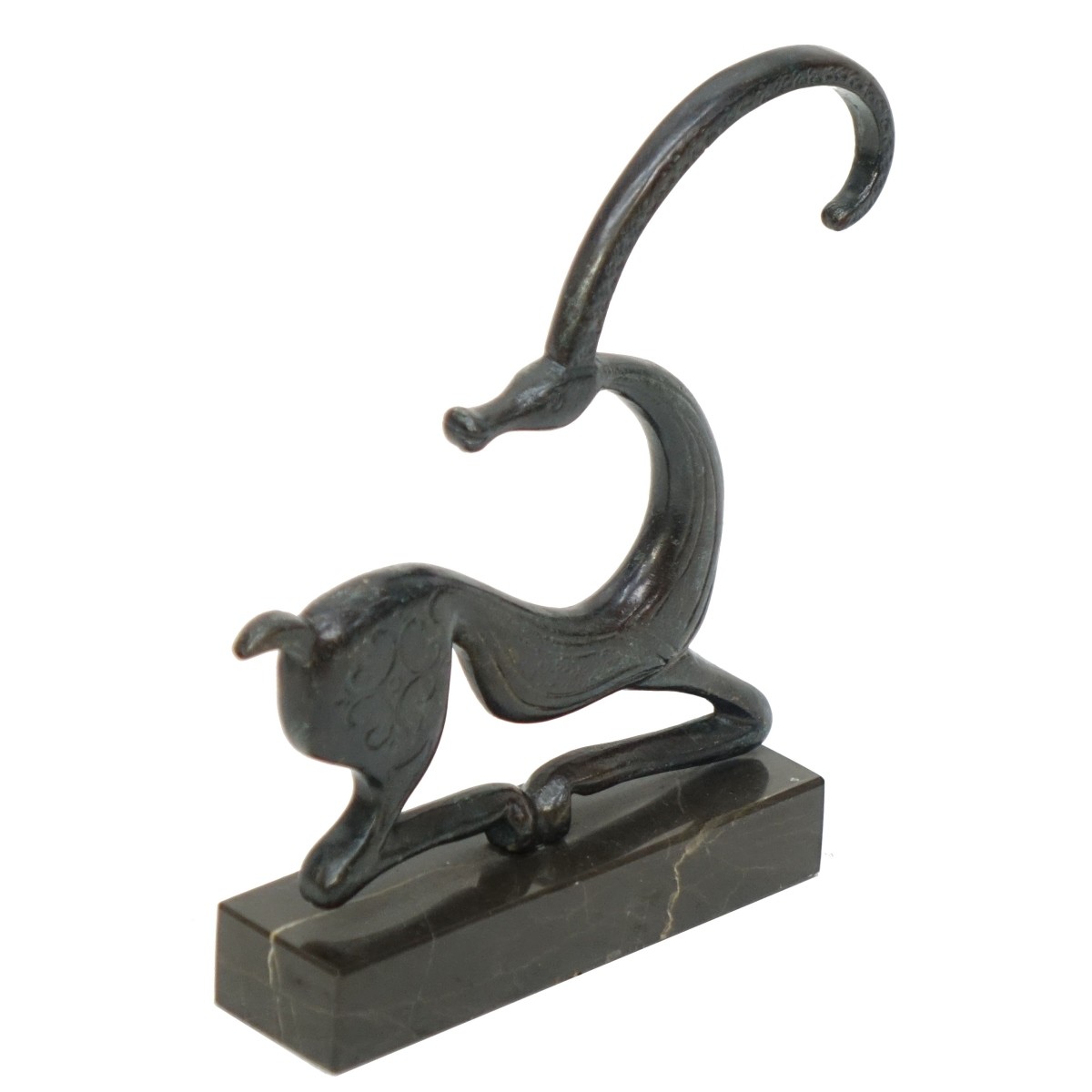 Vintage Art Deco Bronze Gazelle