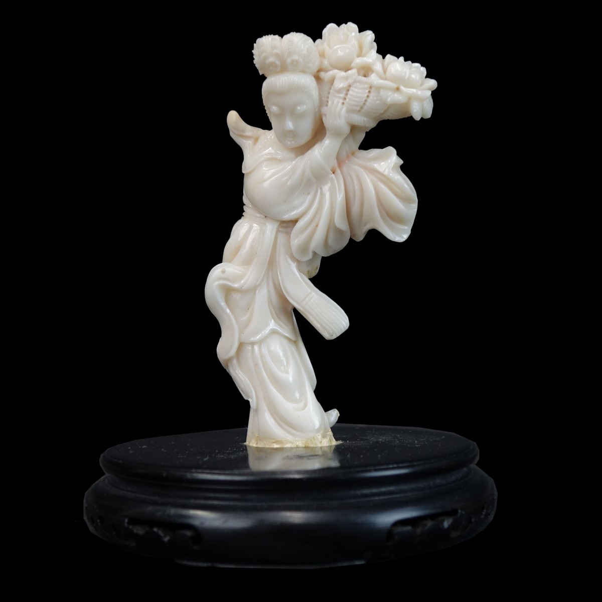 Chinese White Coral Figure