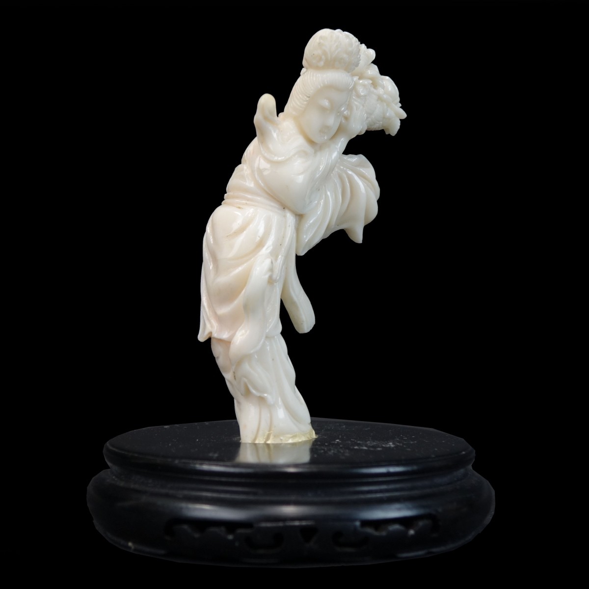 Chinese White Coral Figure