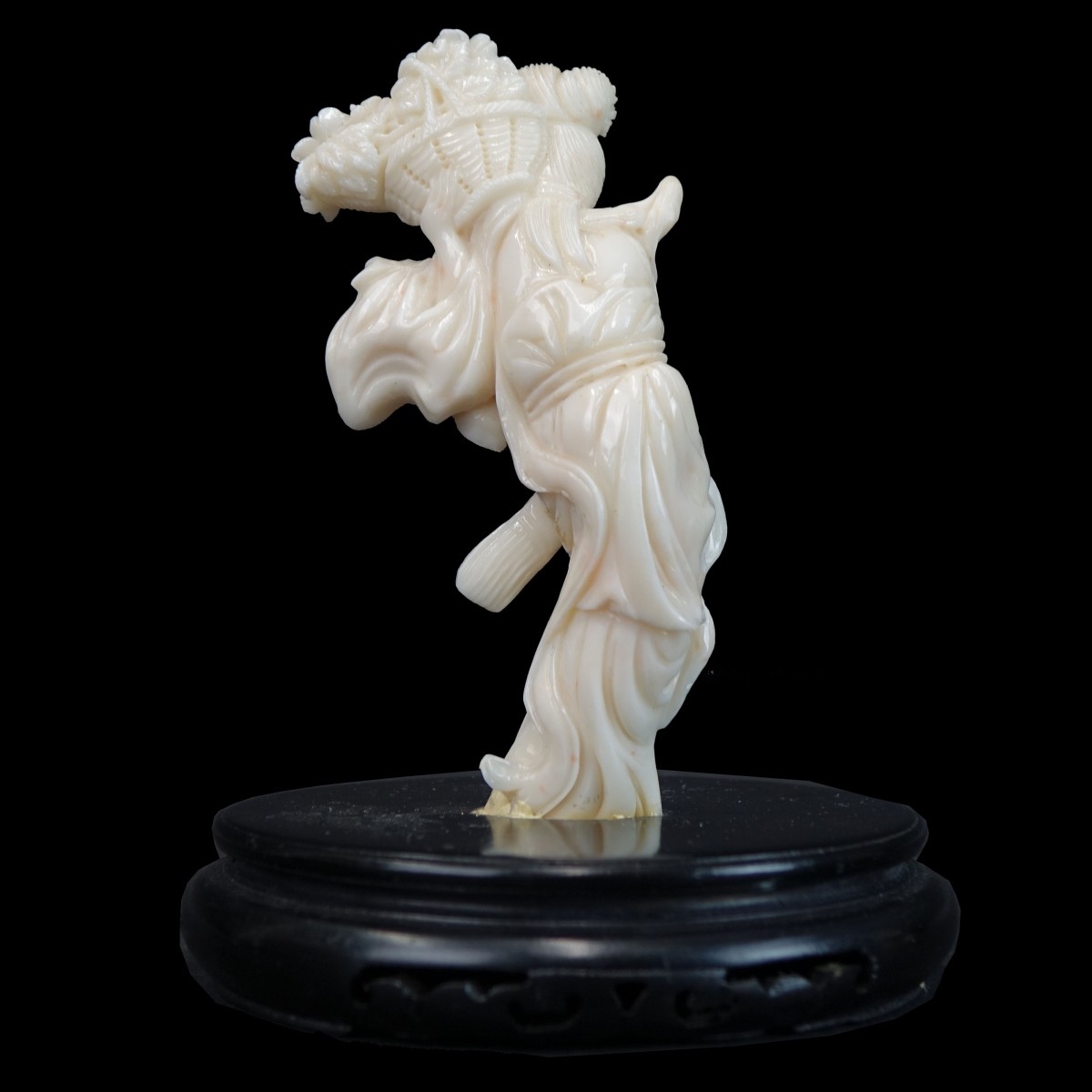 Chinese White Coral Figure