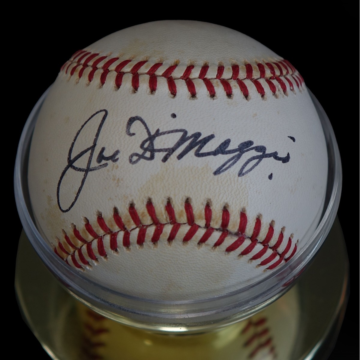 Joe DiMaggio Hand Signed Baseball