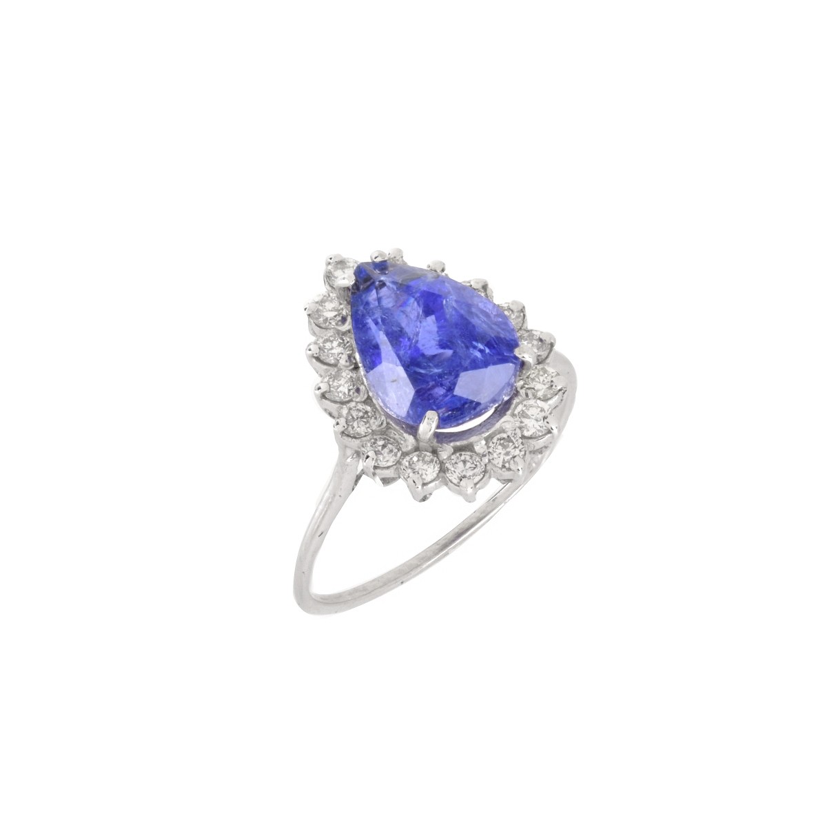 AIG Tanzanite, Diamond and 14K Ring