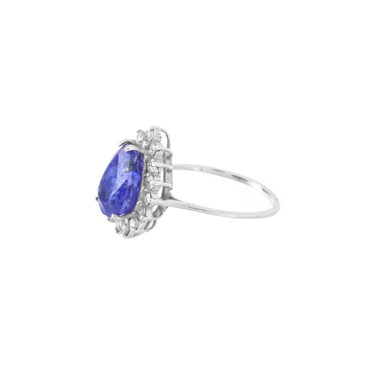 AIG Tanzanite, Diamond and 14K Ring