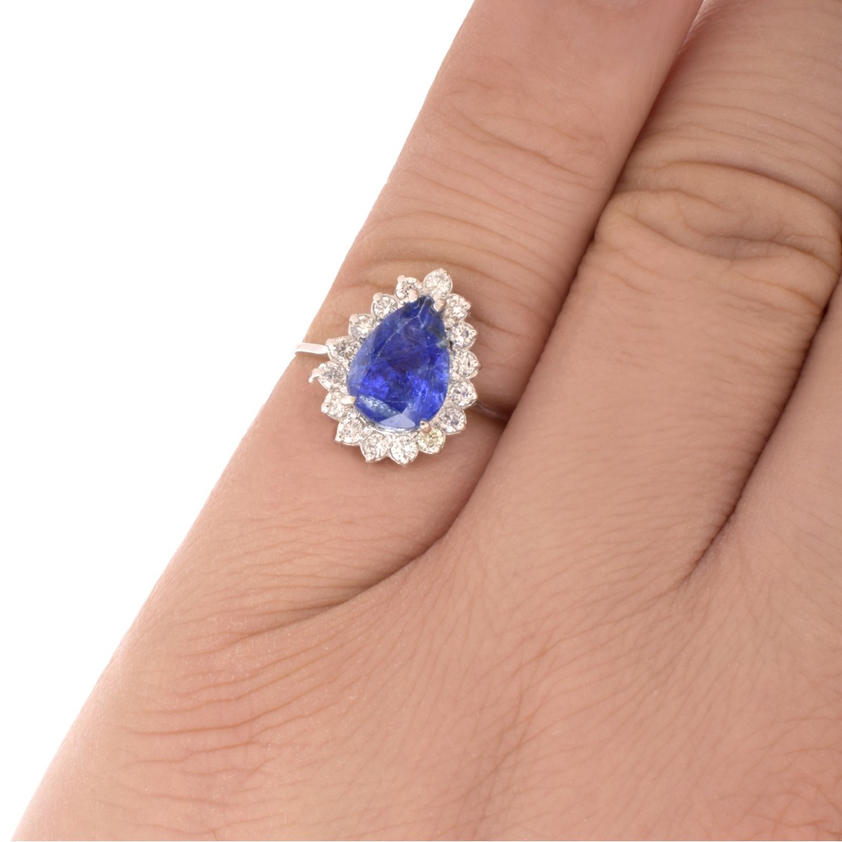 AIG Tanzanite, Diamond and 14K Ring