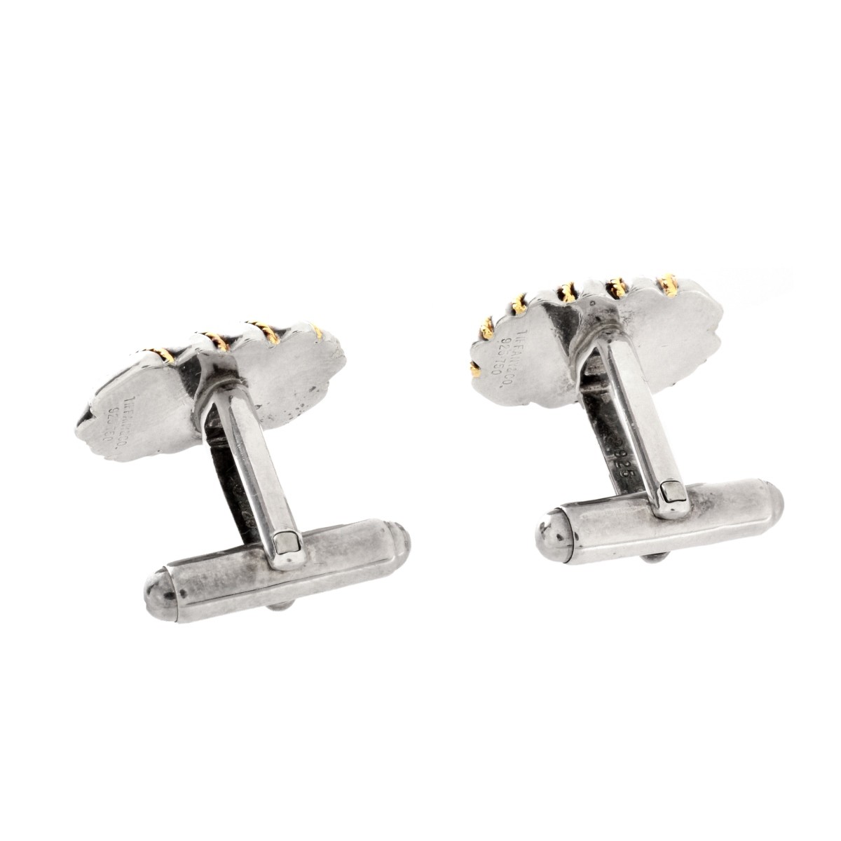 Tiffany & Co 18K and Sterling Cufflinks