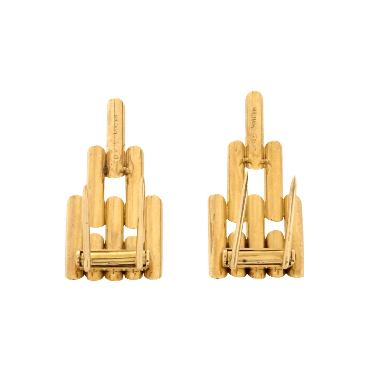 Cartier 14K Clip Brooches