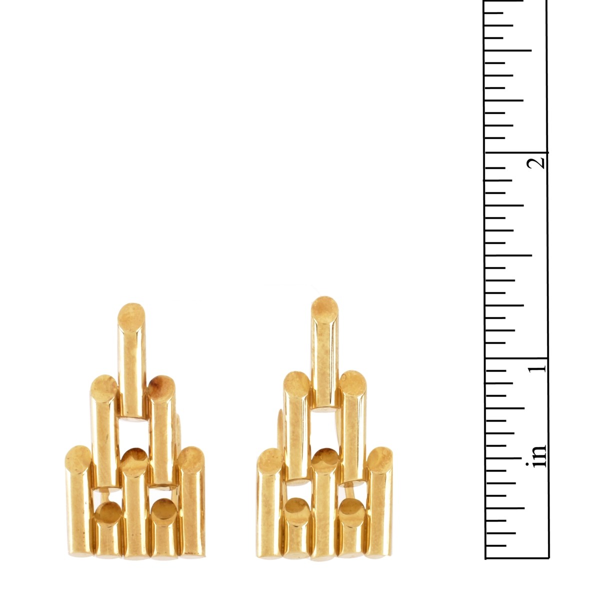 Cartier 14K Clip Brooches