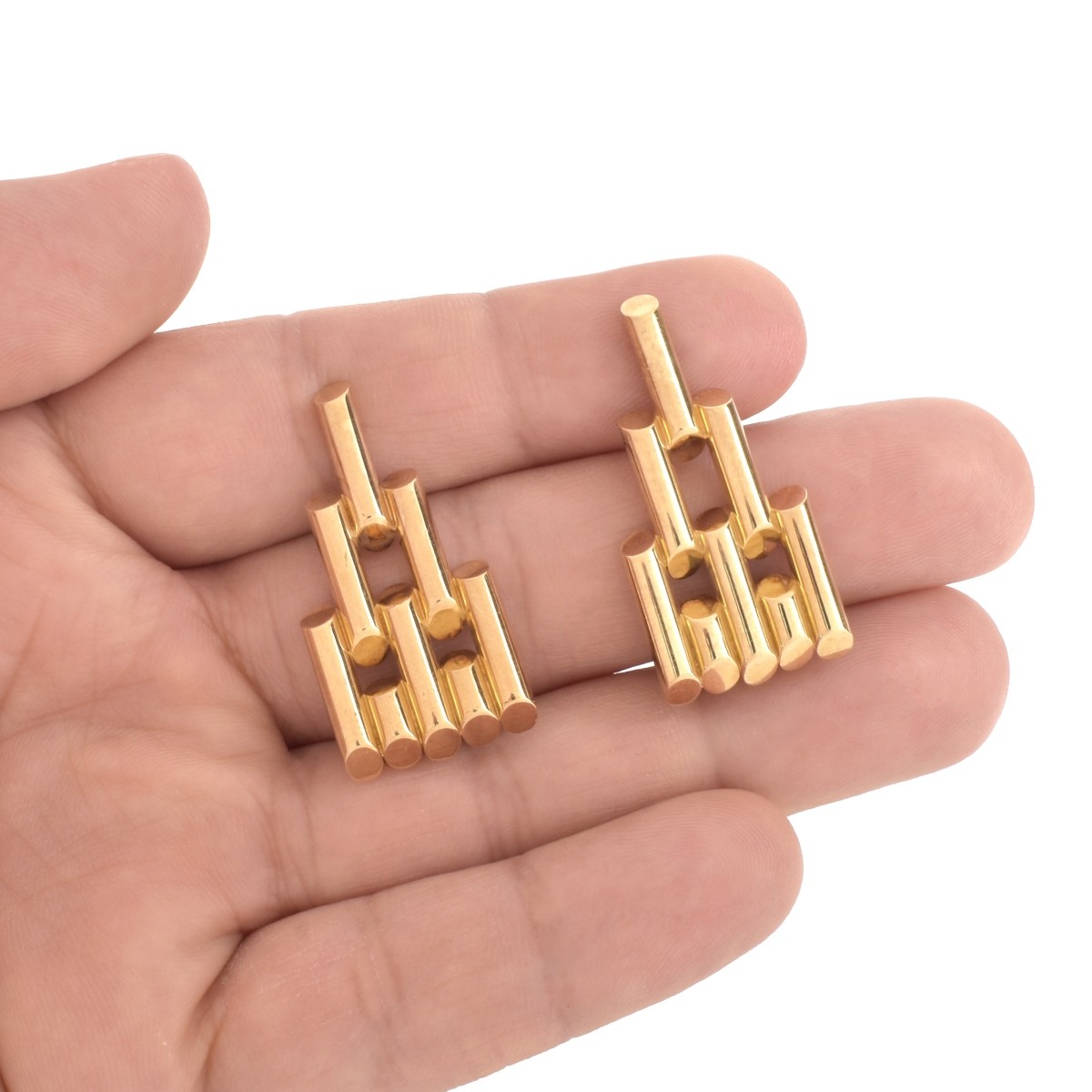 Cartier 14K Clip Brooches