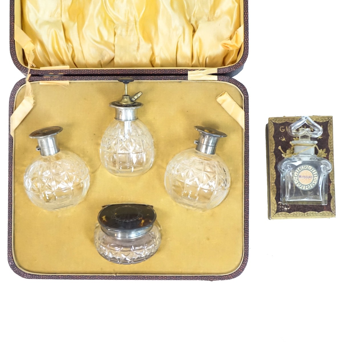 Albert Carter English Silver Vanity Set