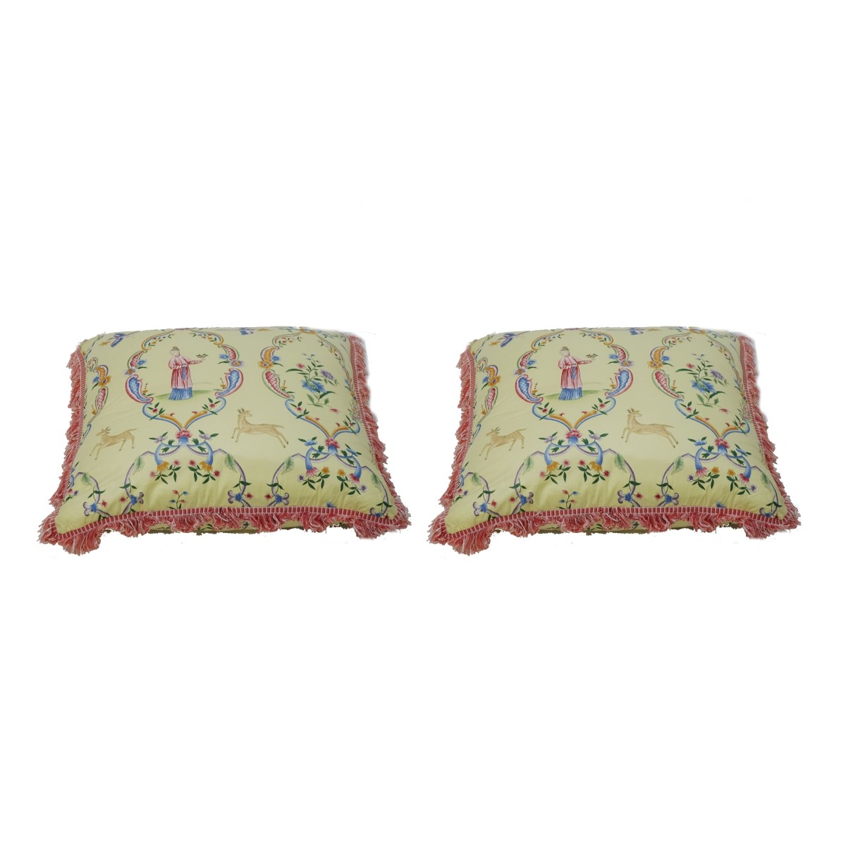 Chinoiserie Silk Decorative Pillows