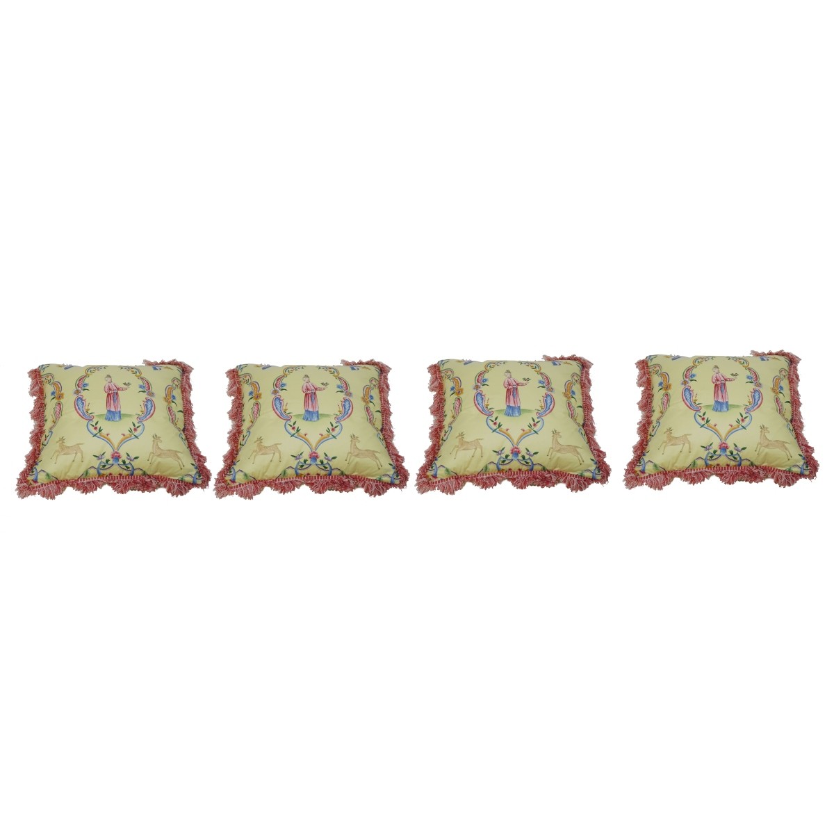 Chinoiserie Silk Decorative Pillows