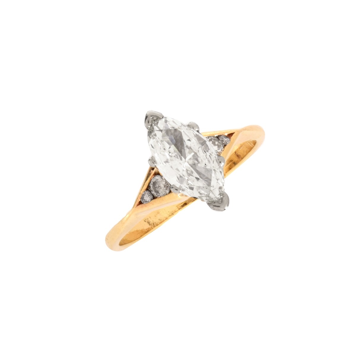 GIA Diamond and 14K Ring