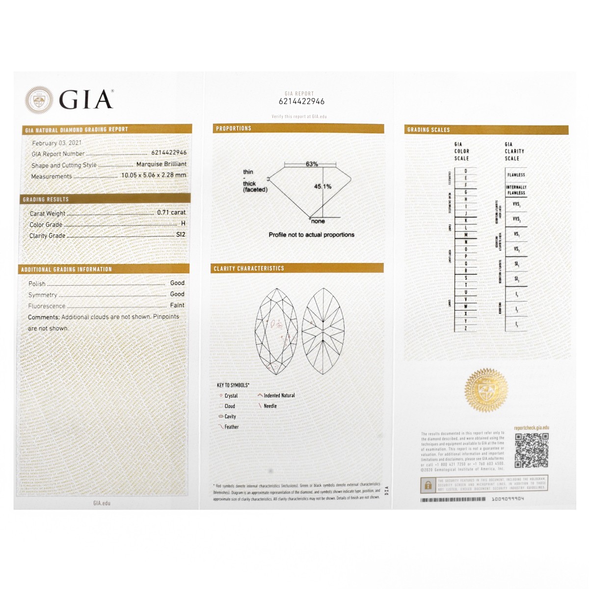 GIA Diamond and 14K Ring