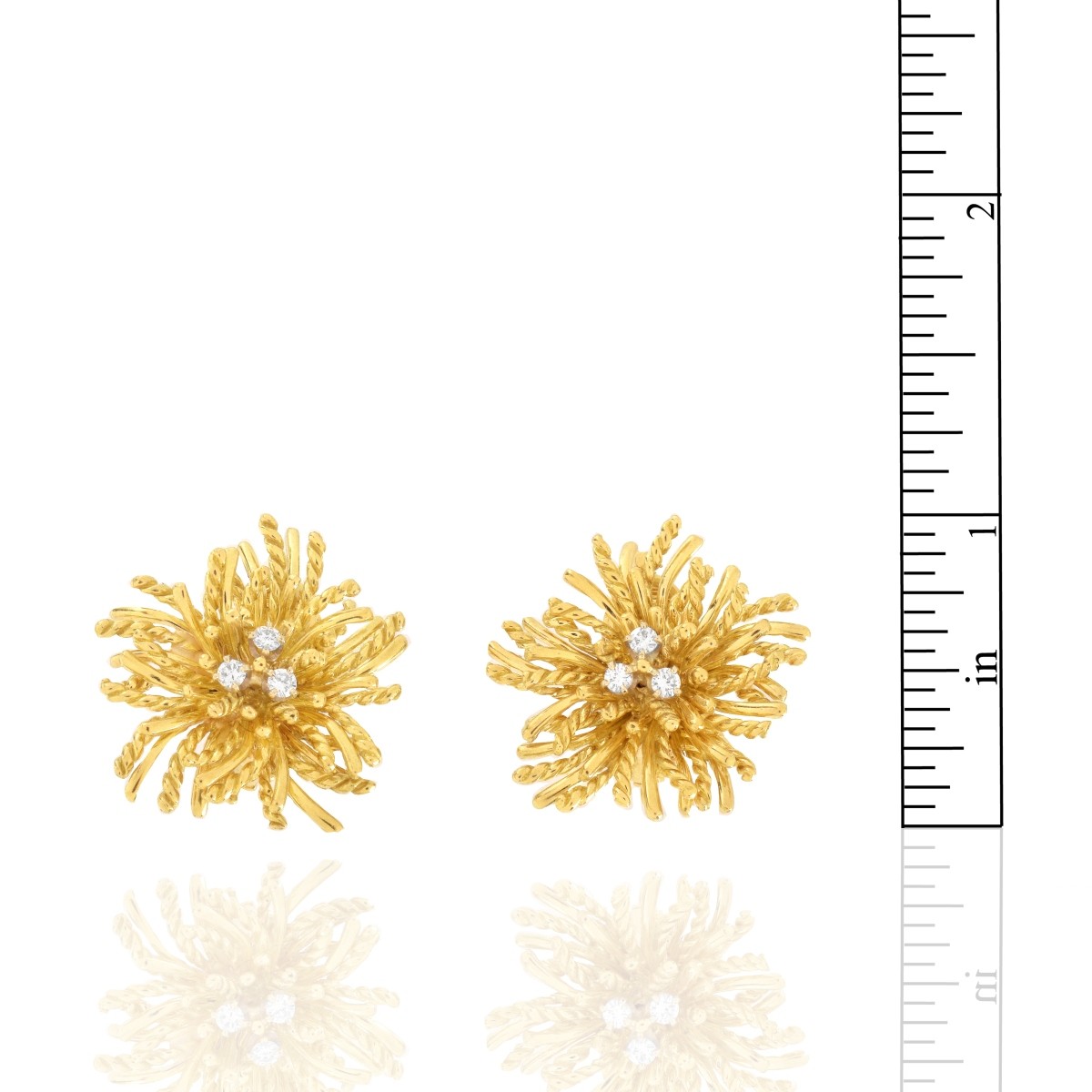 Diamond and 18K Earrings