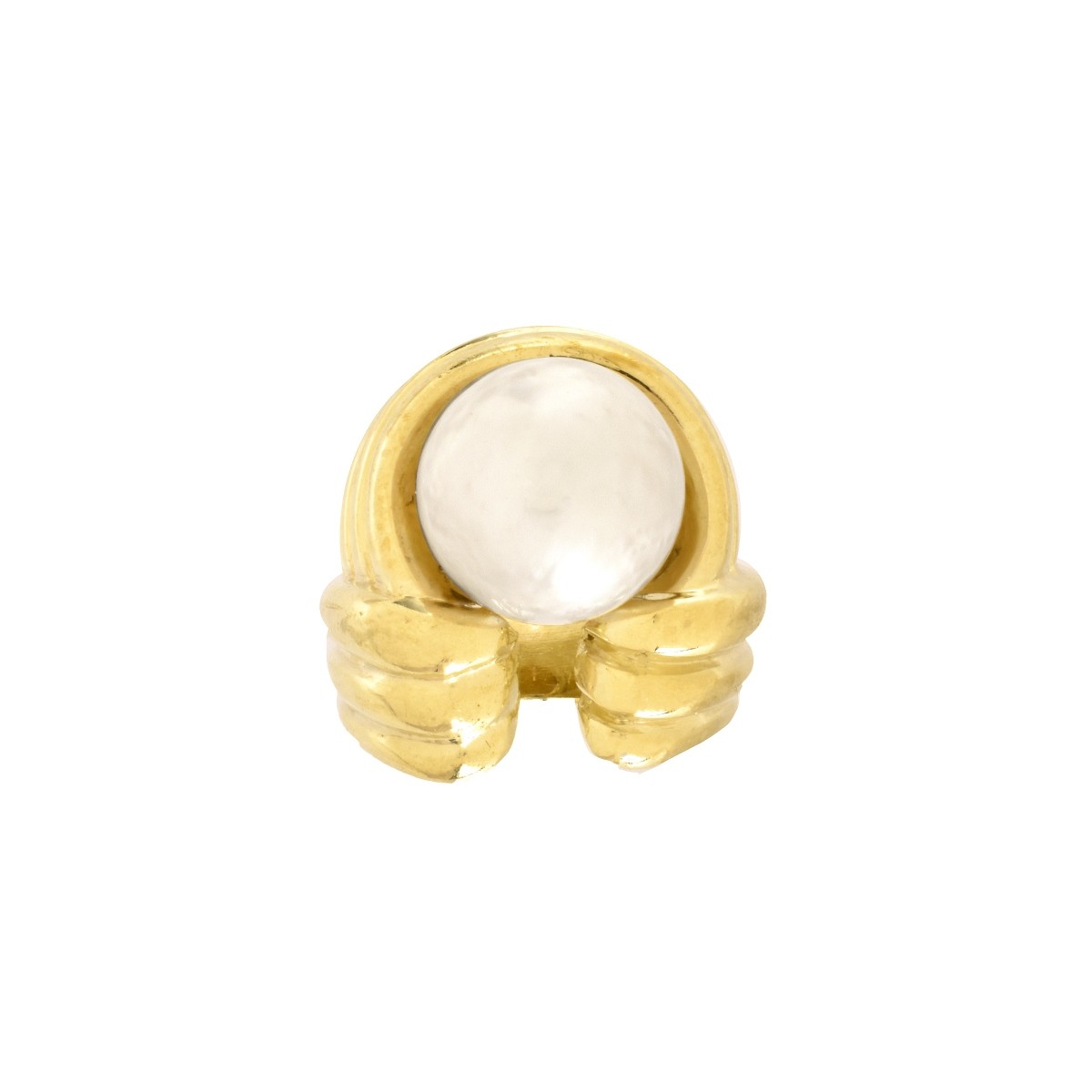 18K and South Sea Pearl Ring