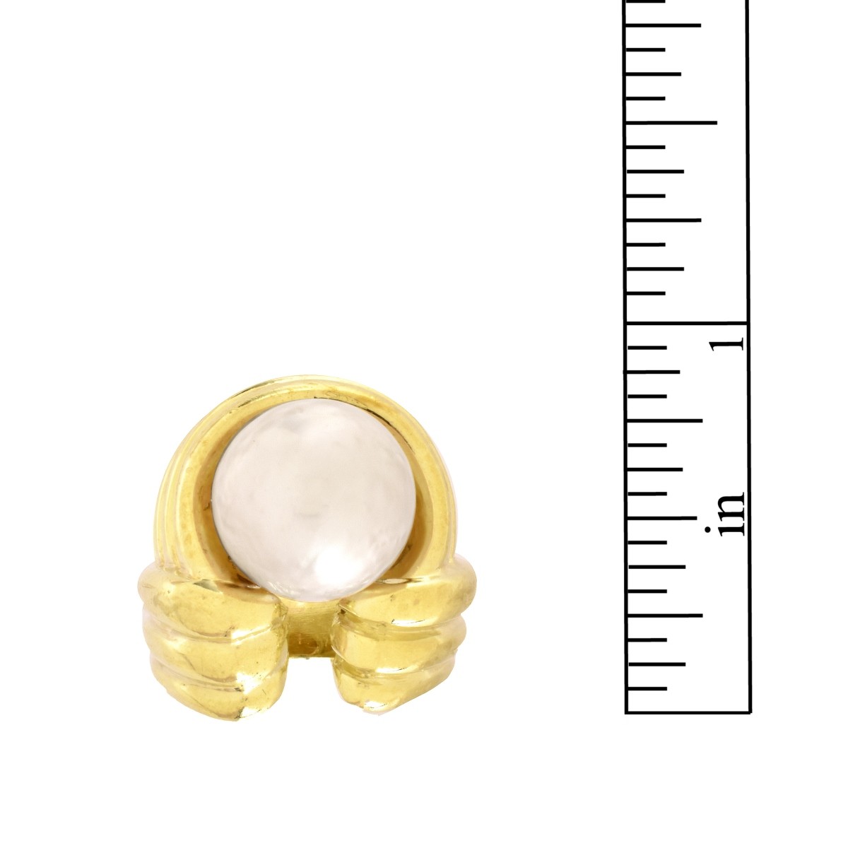 18K and South Sea Pearl Ring