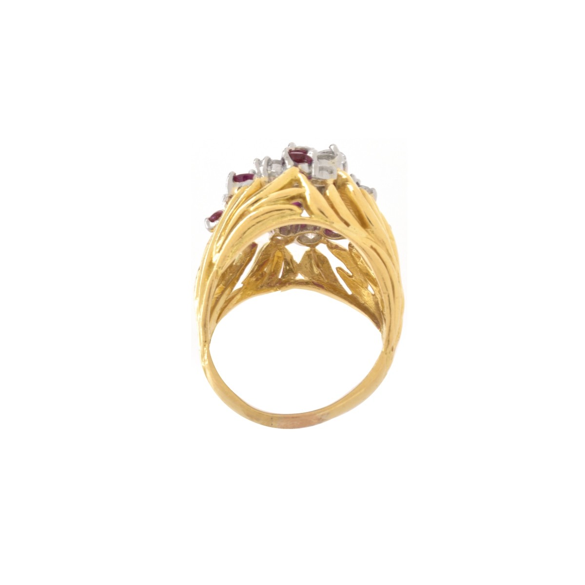 Diamond, Ruby and 18K Ring