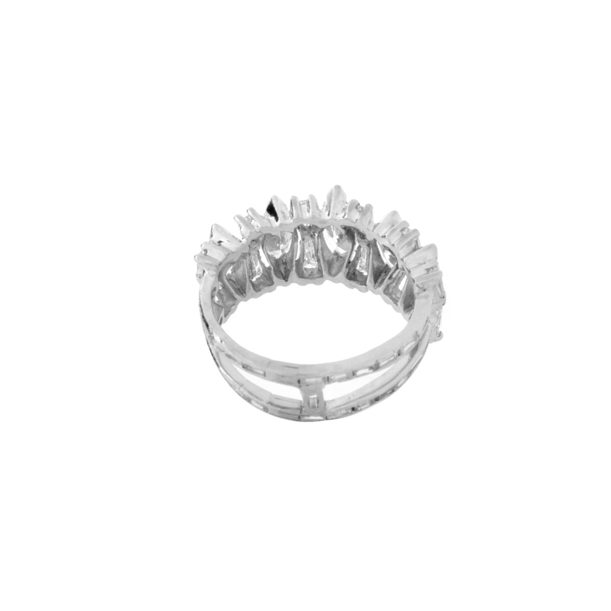 Diamond and Platinum Ring