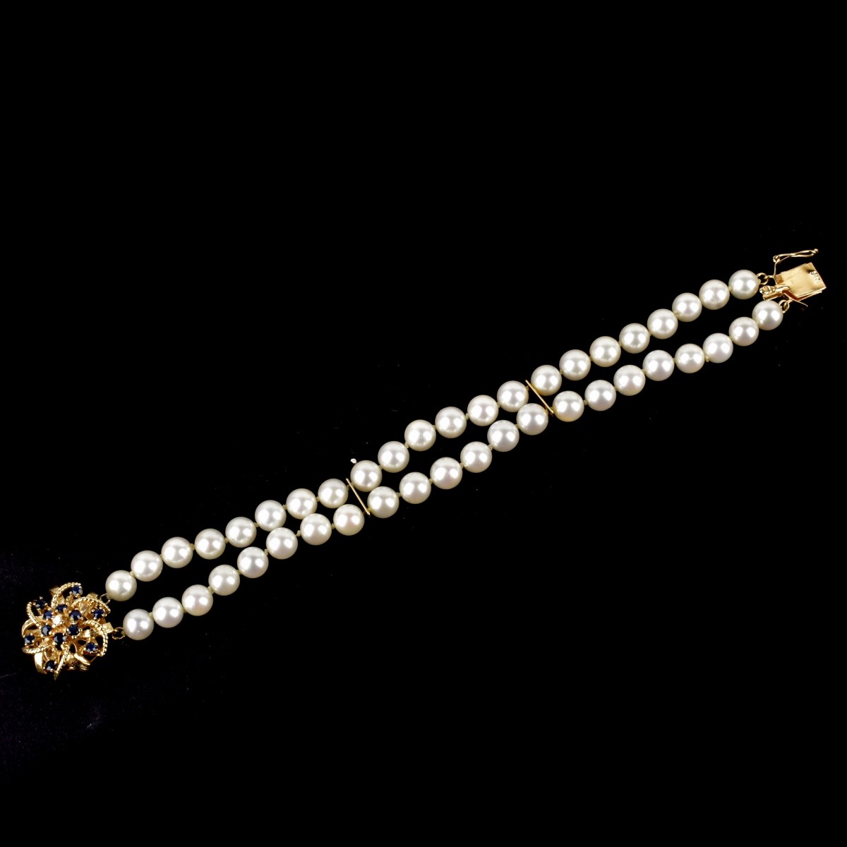 Gemstone, Pearl and 14K Bracelet