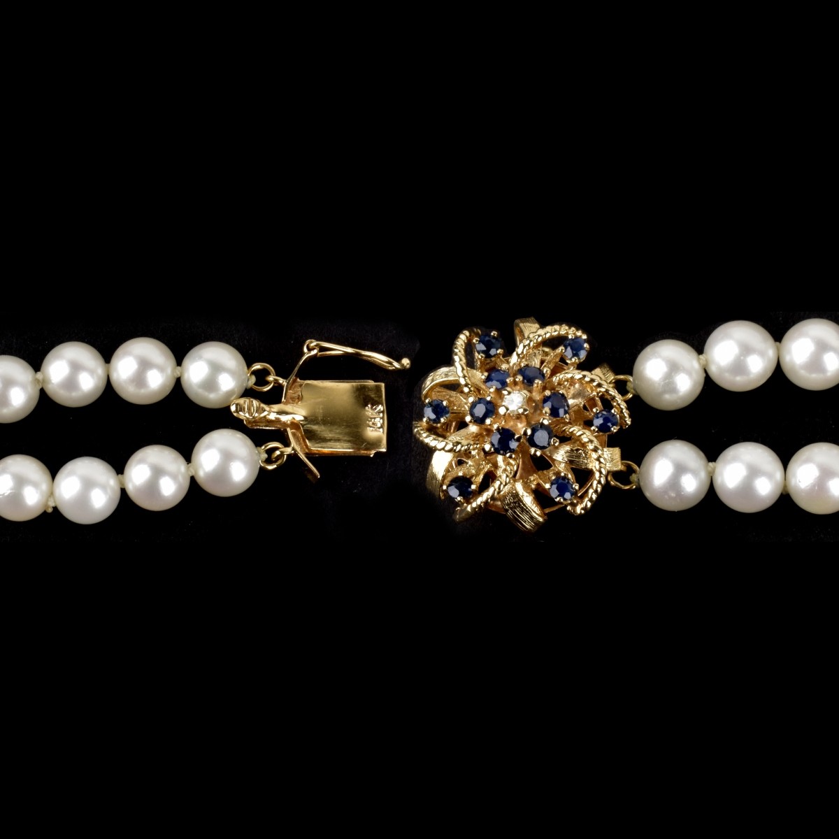 Gemstone, Pearl and 14K Bracelet