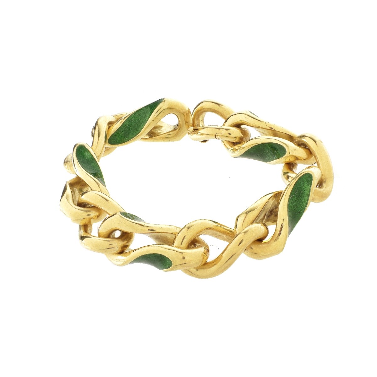 18K Curb Link Bracelet