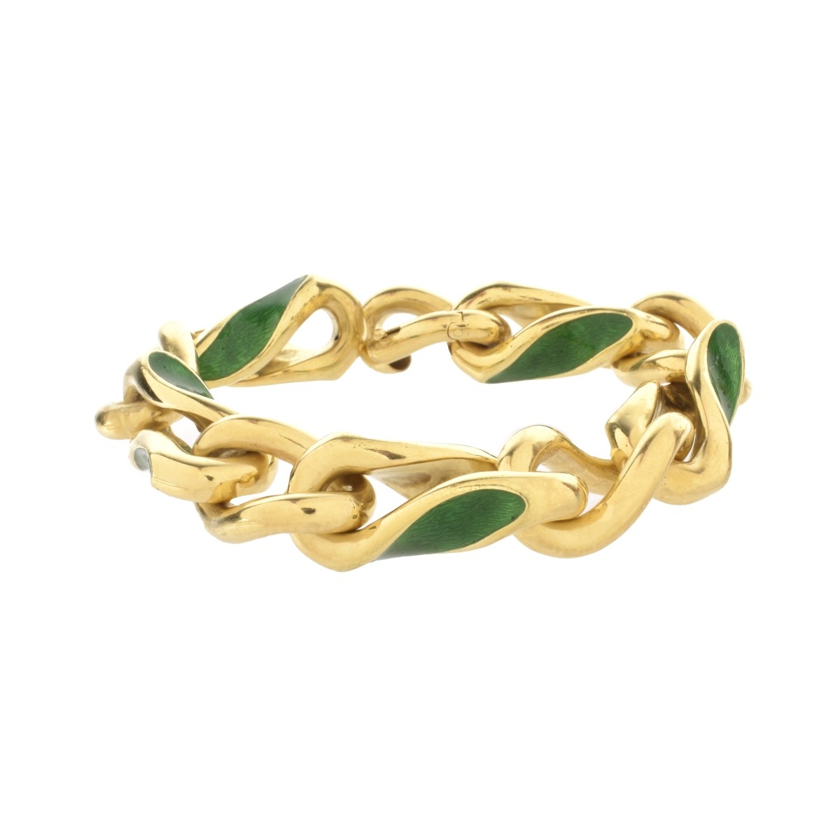 18K Curb Link Bracelet