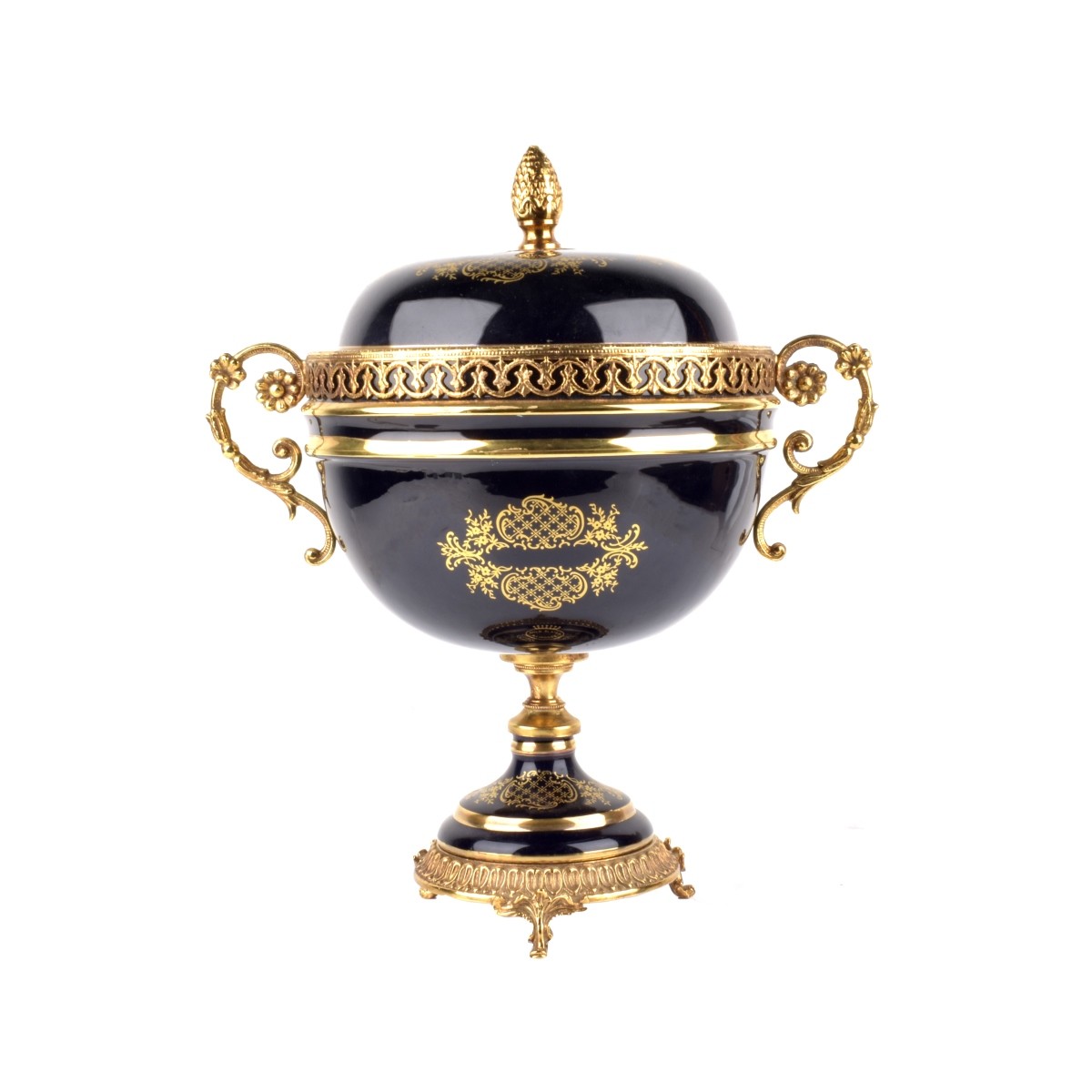 Large Sevres Style Covered Urn