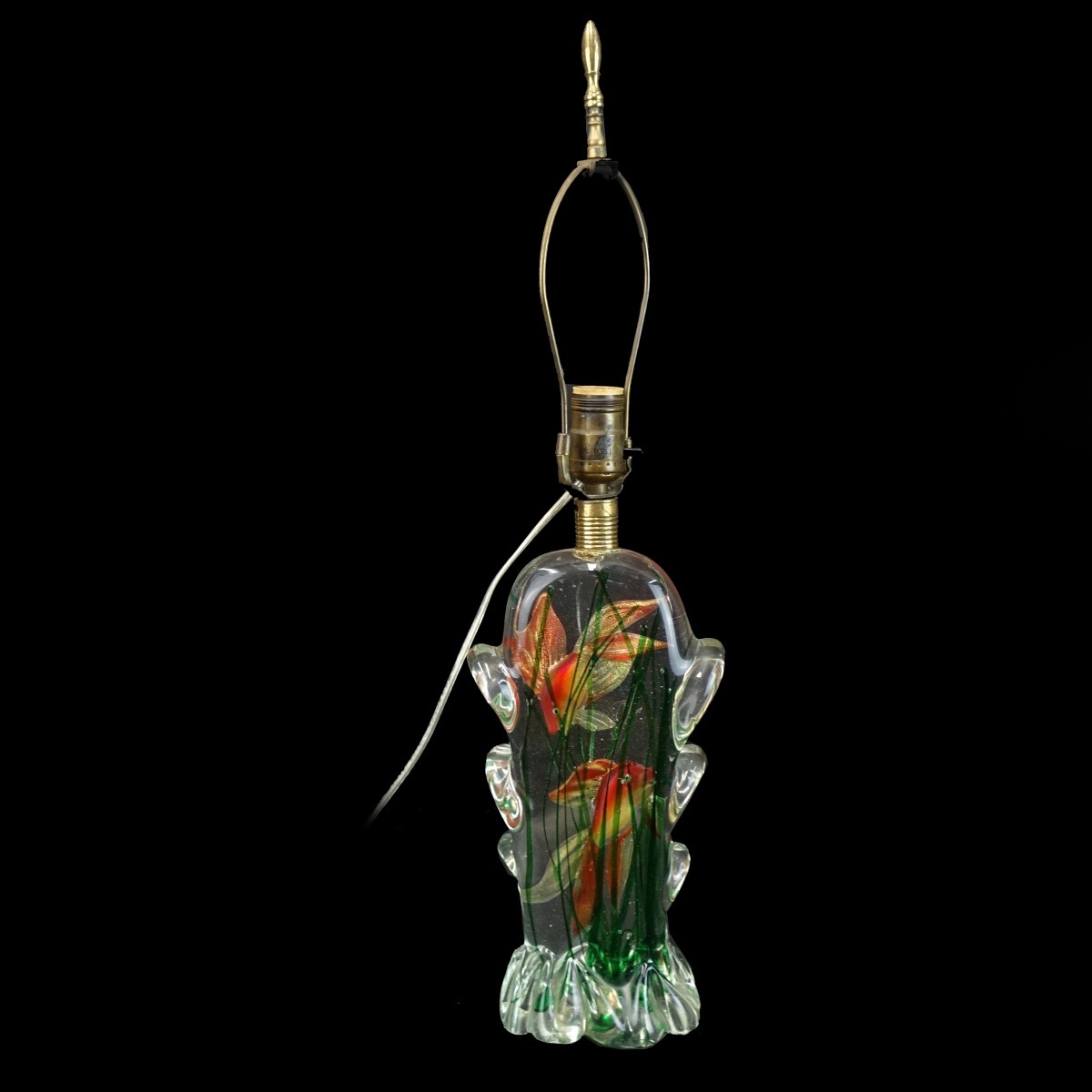 Murano Art Glass Aquarium Lamp