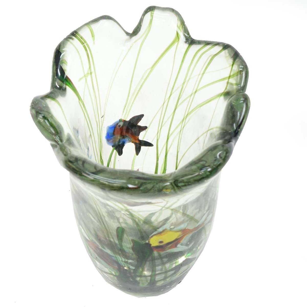 Murano Art Glass Aquarium Vase
