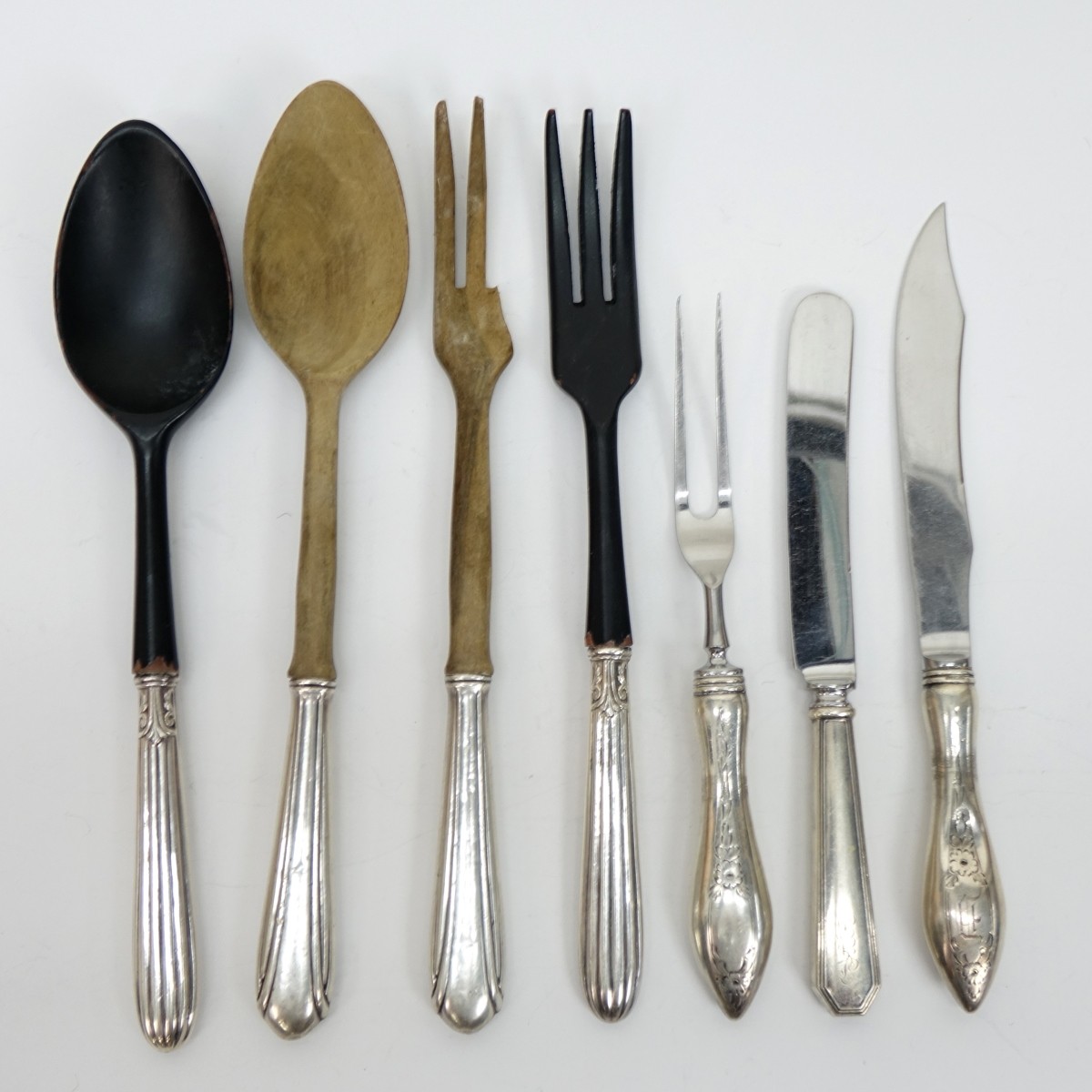 Assorted Sterling Handle Items