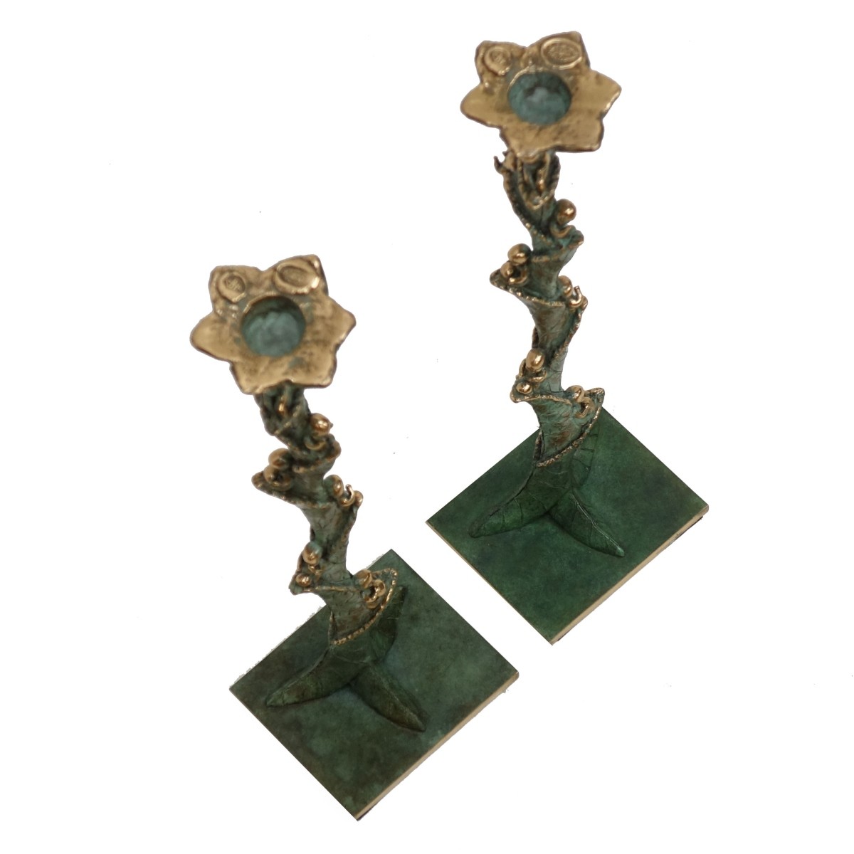 Pair of Venturi Arte Cera Persa Candlesticks