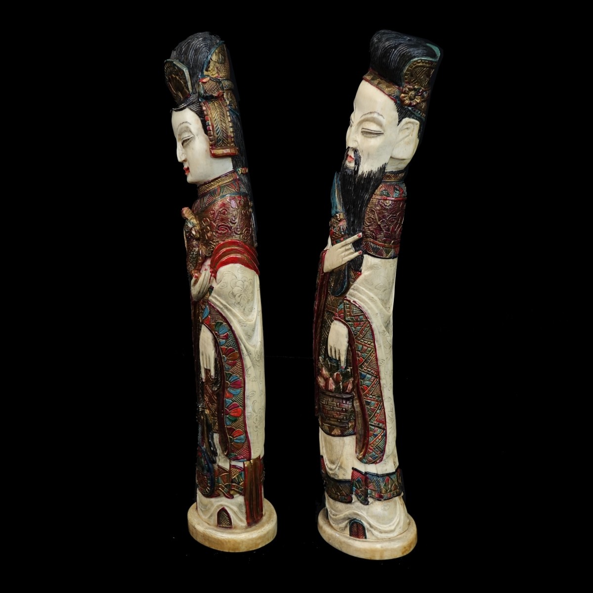 Pair of Chinese Figures