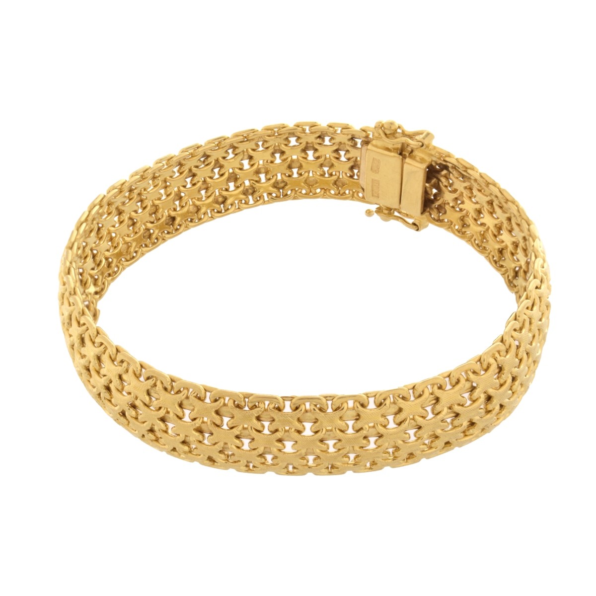 18K Mesh Link Bracelet